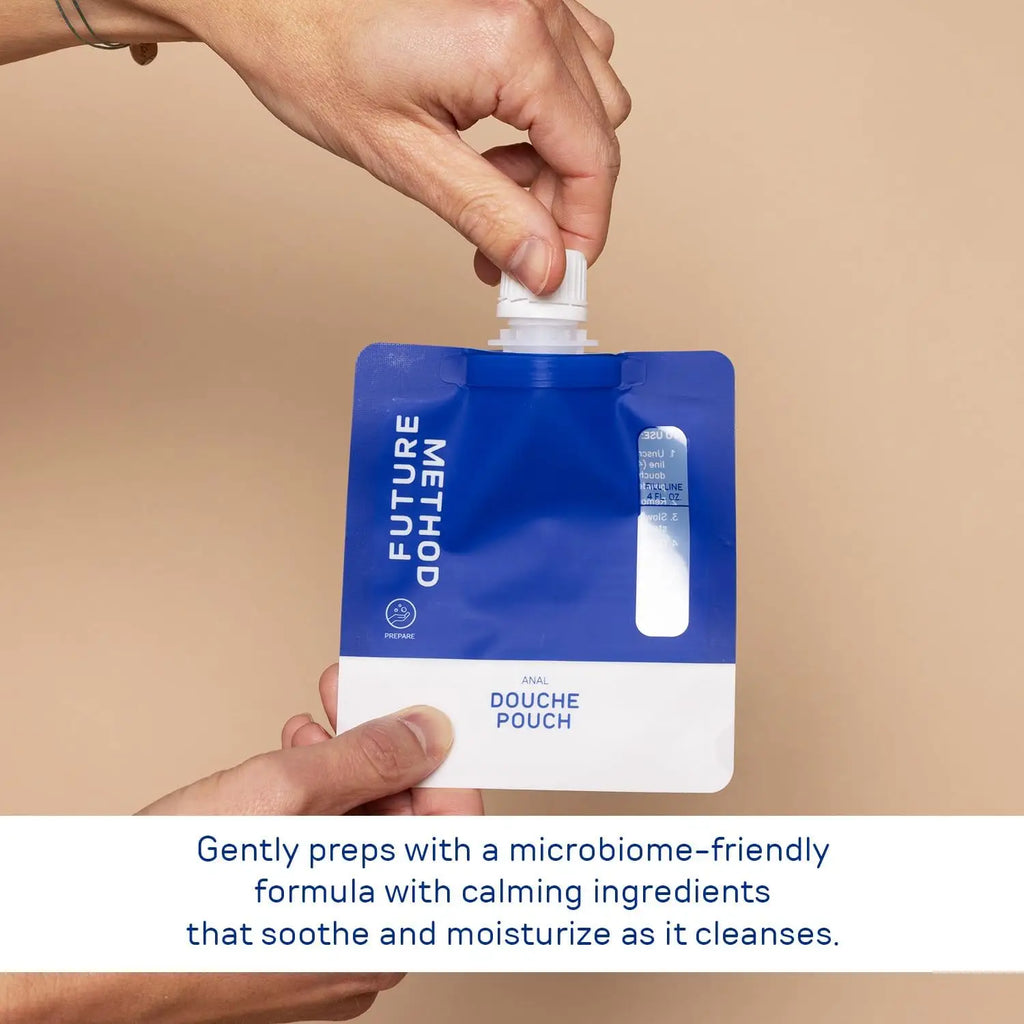 Future Method Anal Douche Kit - All-in-One Travel Isotonic Cleansing with Nozzle