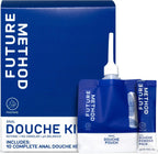 Future Method Anal Douche Kit - All-in-One Travel Isotonic Cleansing with Nozzle 10pk