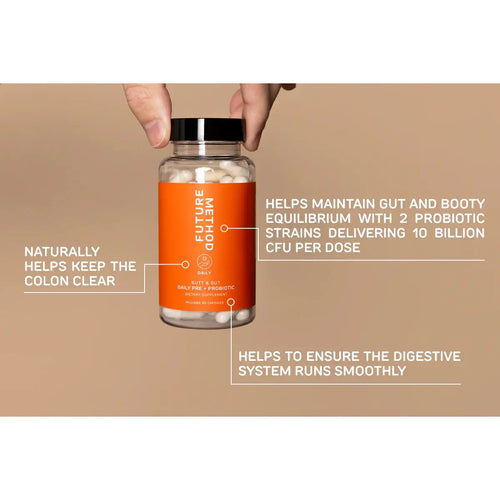 Future Method Butt + Gut Daily Pre & Probiotic | Booty Biome Supplement | 60 Capsules