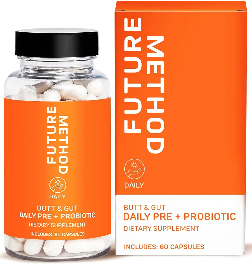 Future Method Butt + Gut Daily Pre & Probiotic | Booty Biome Supplement | 60 Capsules