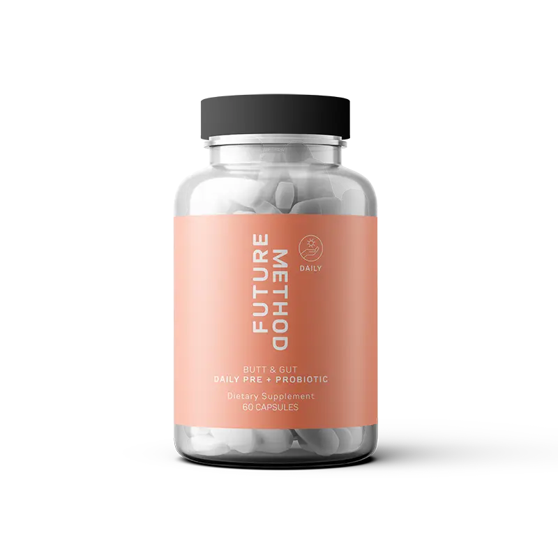 Future Method Butt + Gut Daily Pre & Probiotic | Booty Biome Supplement | 60 Capsules