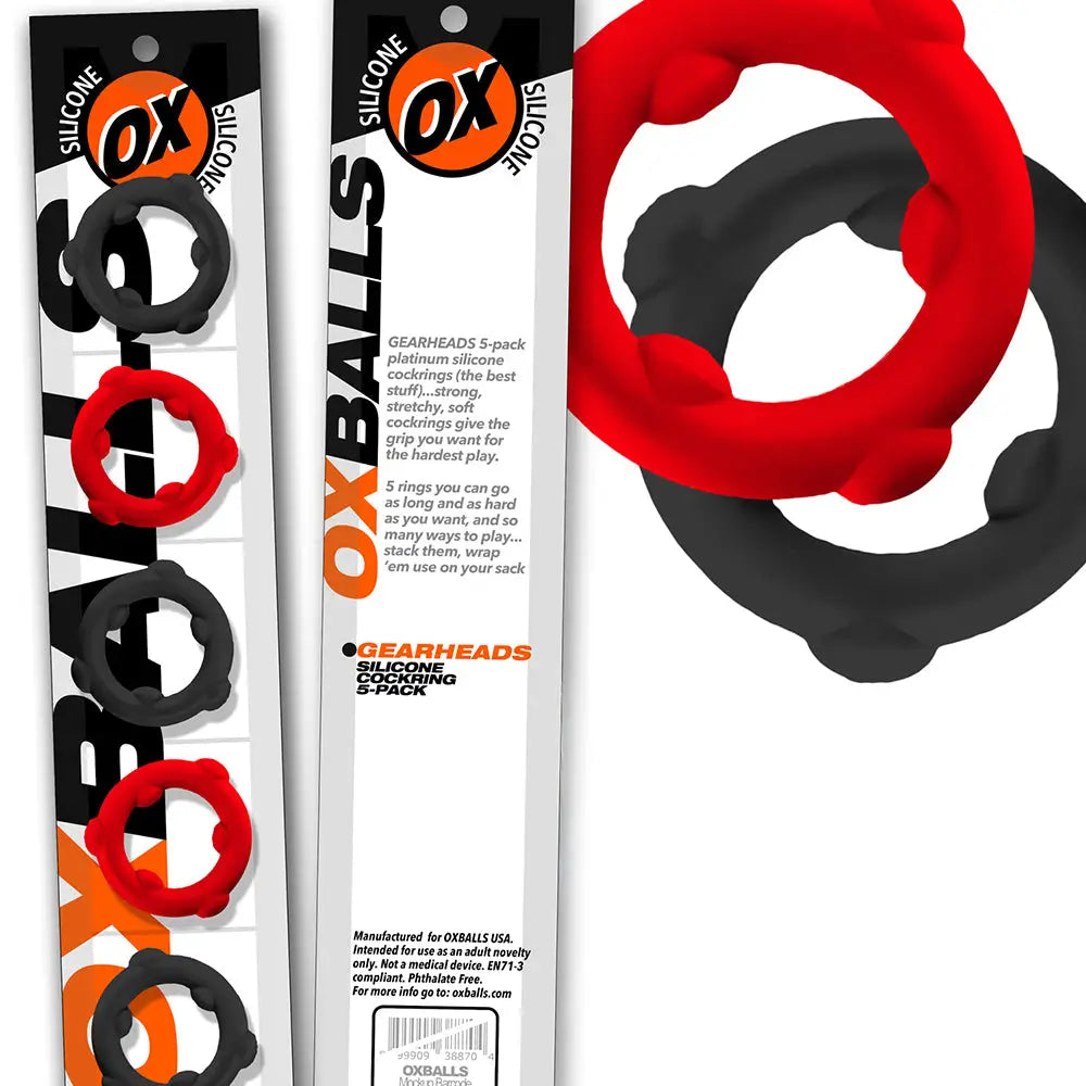 Gearheads Spinner Silicone C-Ring Mixed Colors 5-Pack