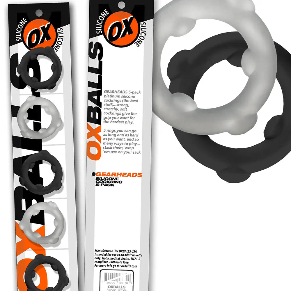 Gearheads Spinner Silicone C-Ring Mixed Colors 5-Pack