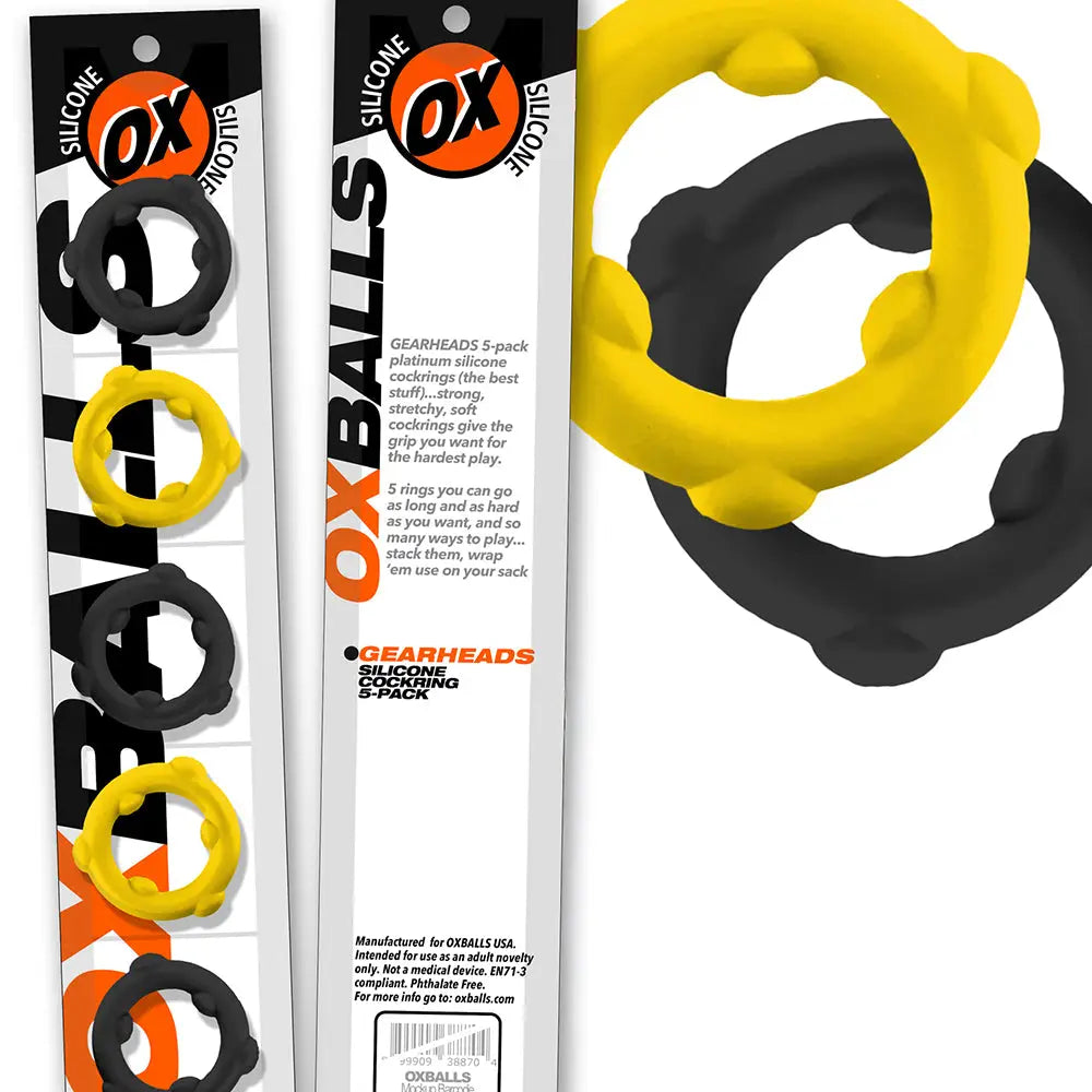 Gearheads Spinner Silicone C-Ring Mixed Colors 5-Pack