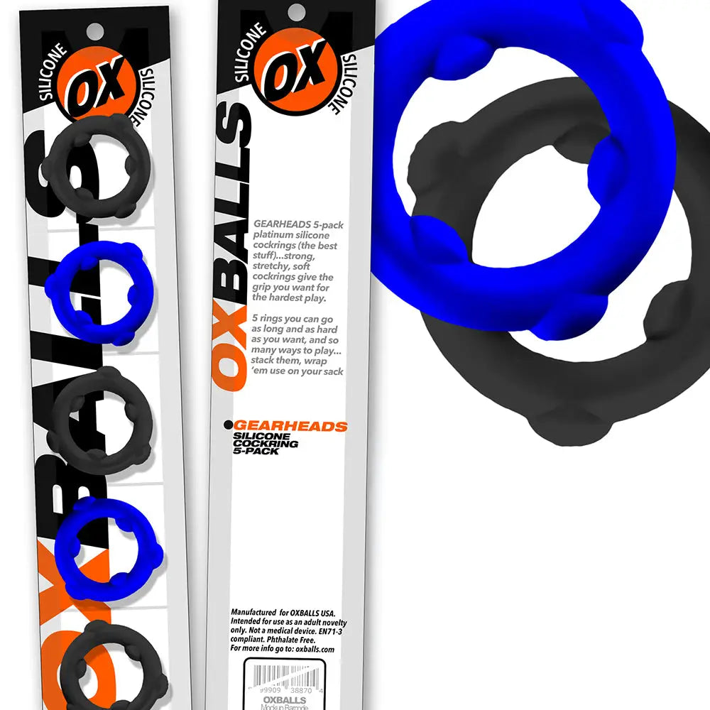 Gearheads Spinner Silicone C-Ring Mixed Colors 5-Pack