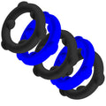 Blue Gearheads Spinner Silicone C-Ring Mixed Colors 5-Pack