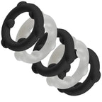 Clear Gearheads Spinner Silicone C-Ring Mixed Colors 5-Pack