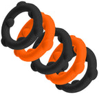 Orange Gearheads Spinner Silicone C-Ring Mixed Colors 5-Pack