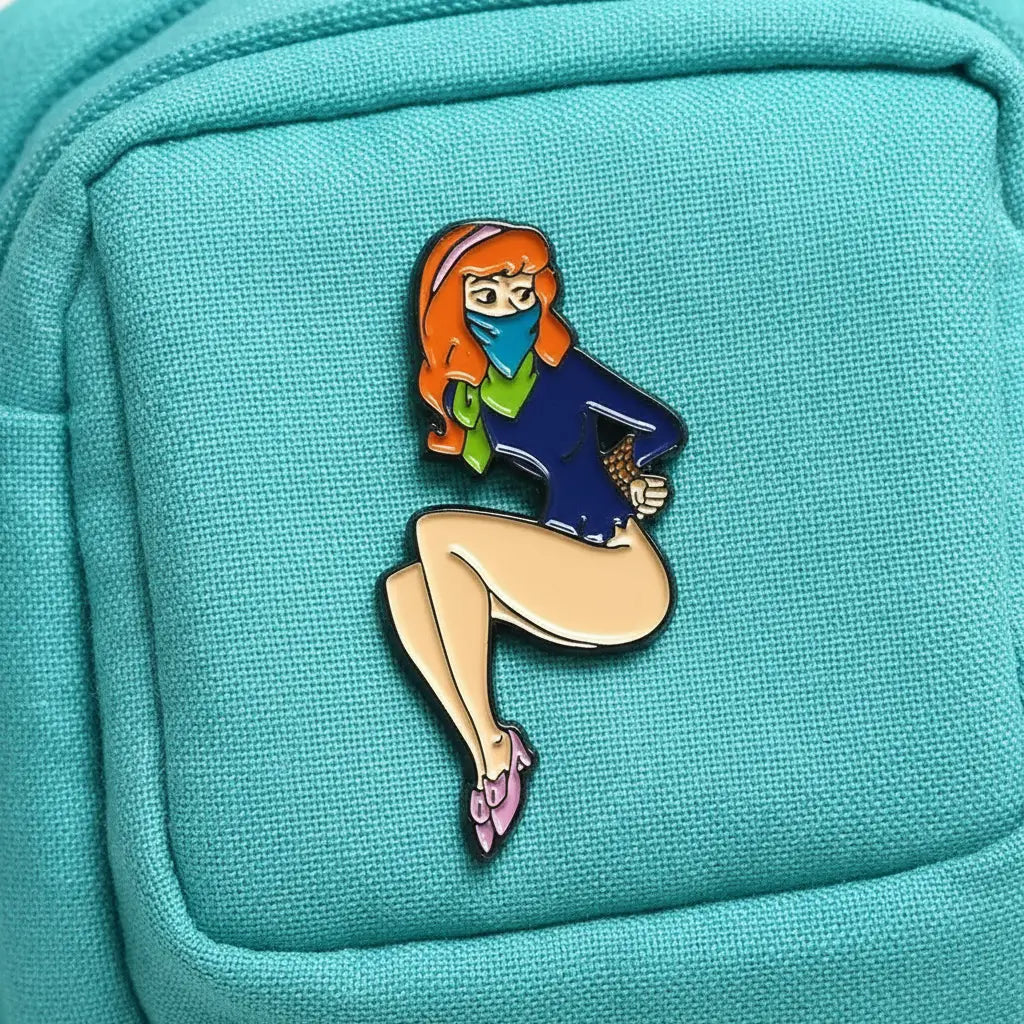 Danger-prone D Enamel Pin