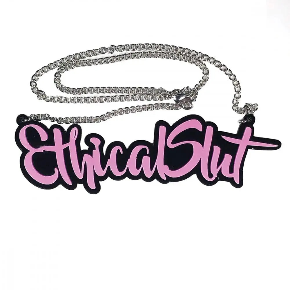 Geeky and Kinky Ethical Slut Necklace - Rolik®