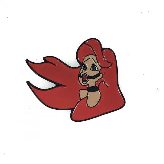 Geeky and Kinky The Red Headed Mermaid Enamel Pin - Rolik®