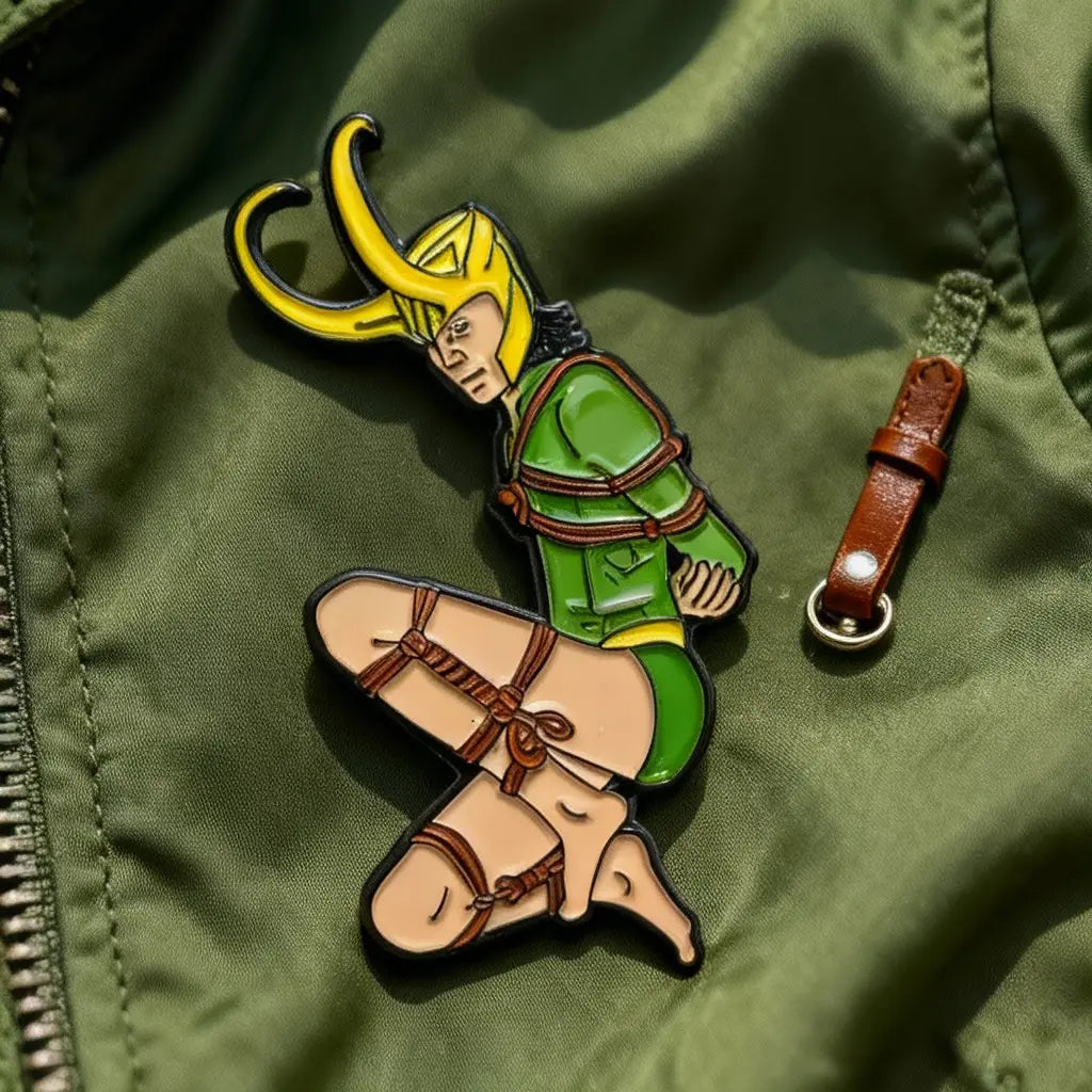 L Enamel Pin