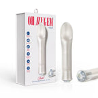 Oh My Gem Bold Diamond Warming Vibrator - White