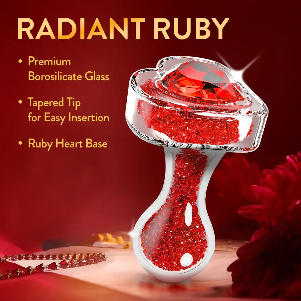 Blush Novelties® Oh My Gem Lustre Red Glass Plug - Rolik®