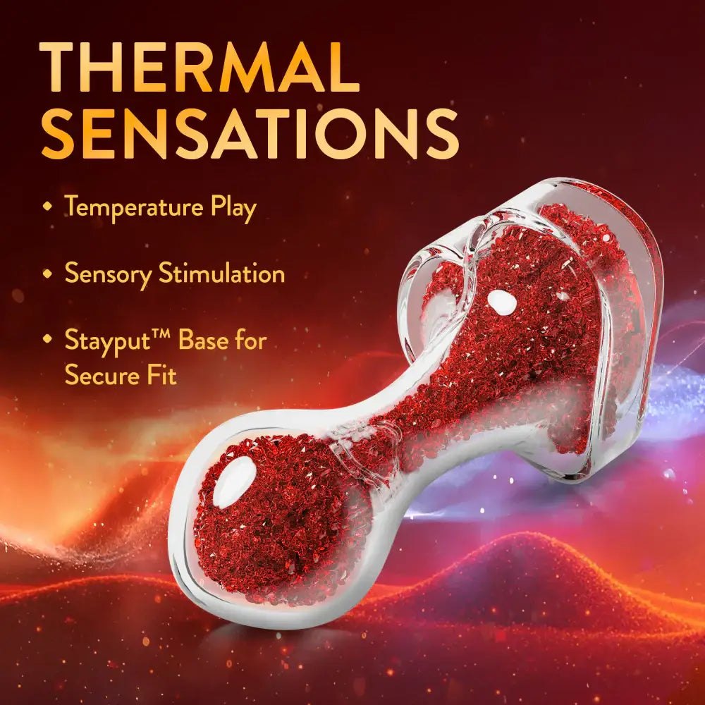 Blush Novelties® Oh My Gem Lustre Red Glass Plug - Rolik®