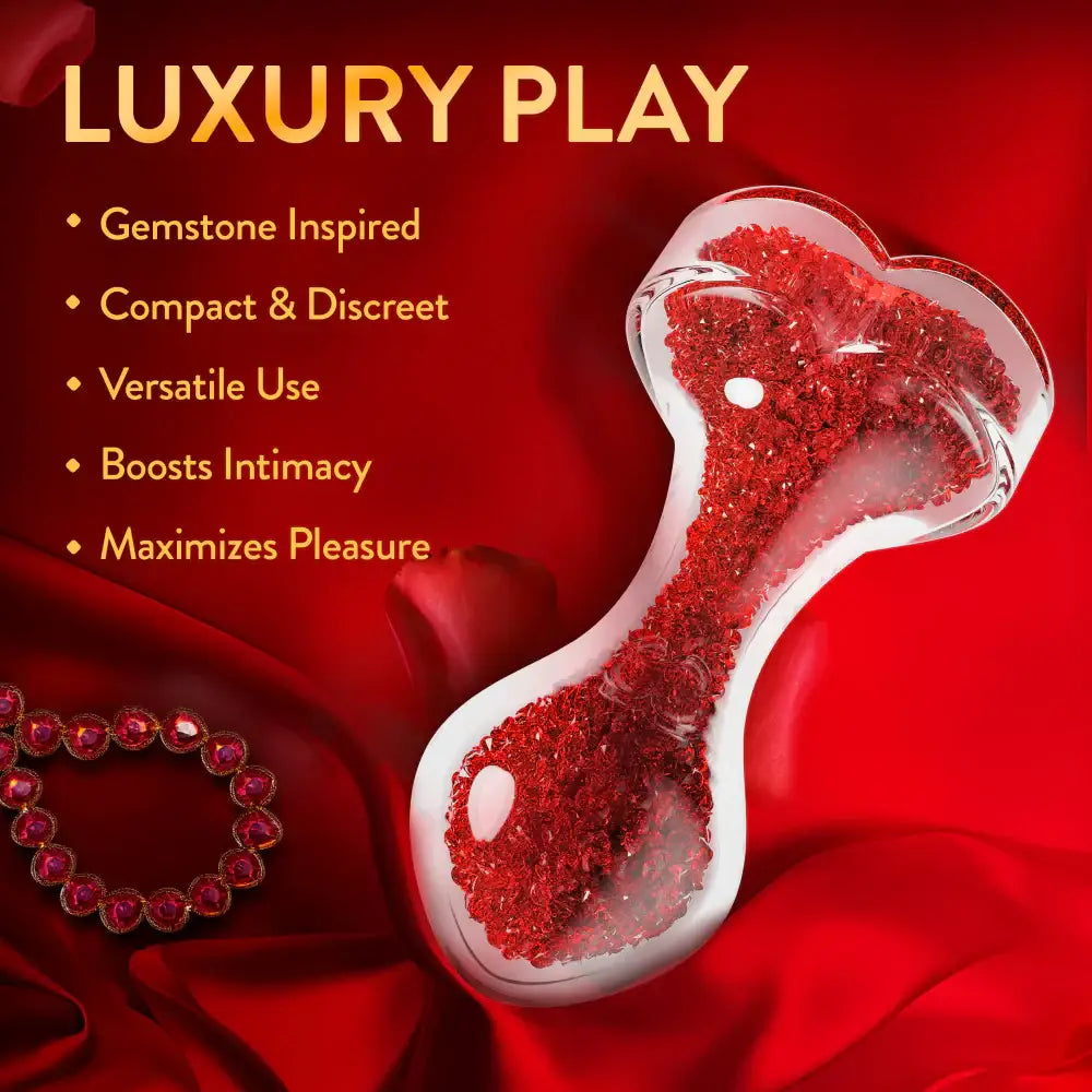 Blush Novelties® Oh My Gem Lustre Red Glass Plug - Rolik®