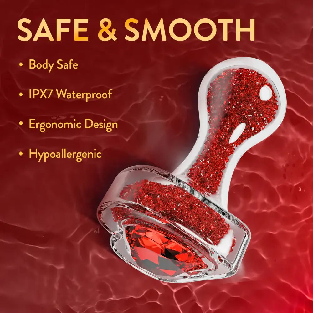 Blush Novelties® Oh My Gem Lustre Red Glass Plug - Rolik®