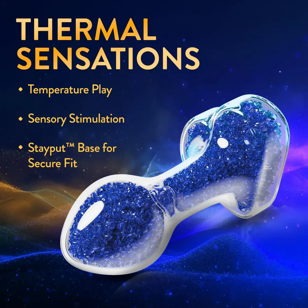 Blush Novelties® Oh My Gem Prestige Blue Glass Plug - Rolik®