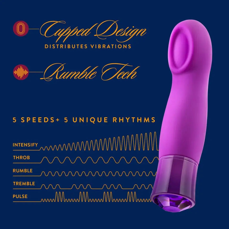 Oh My Gem® Amethyst Charm Rechargeable G - Spot Vibrator - Rolik®