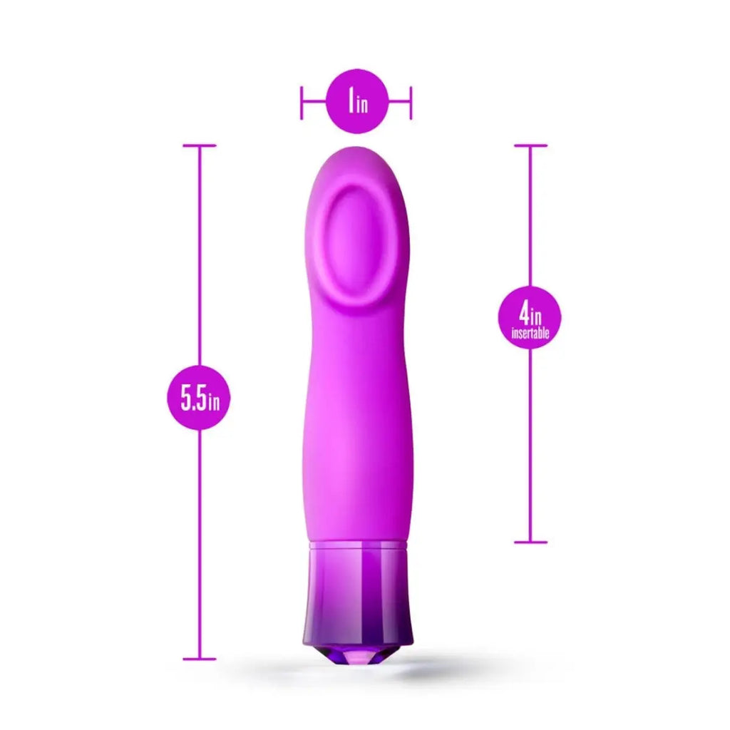 Oh My Gem® Amethyst Charm Rechargeable G - Spot Vibrator - Rolik®
