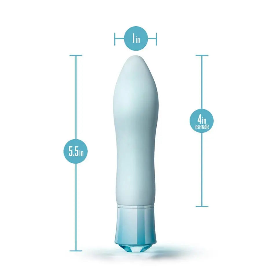 Oh My Gem® Aquamarine Ardor Rechargeable Vibrator - Rolik®
