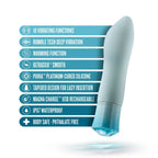 Oh My Gem® Aquamarine Ardor Rechargeable Vibrator - Rolik®