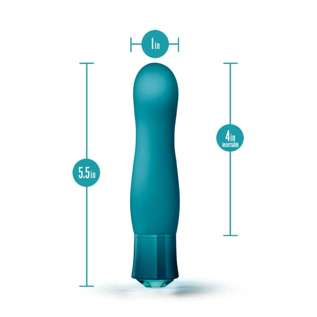 Oh My Gem® Blue Topaz Fierce Rechargeable Vibrator - Rolik®