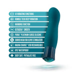 Oh My Gem® Blue Topaz Fierce Rechargeable Vibrator - Rolik®