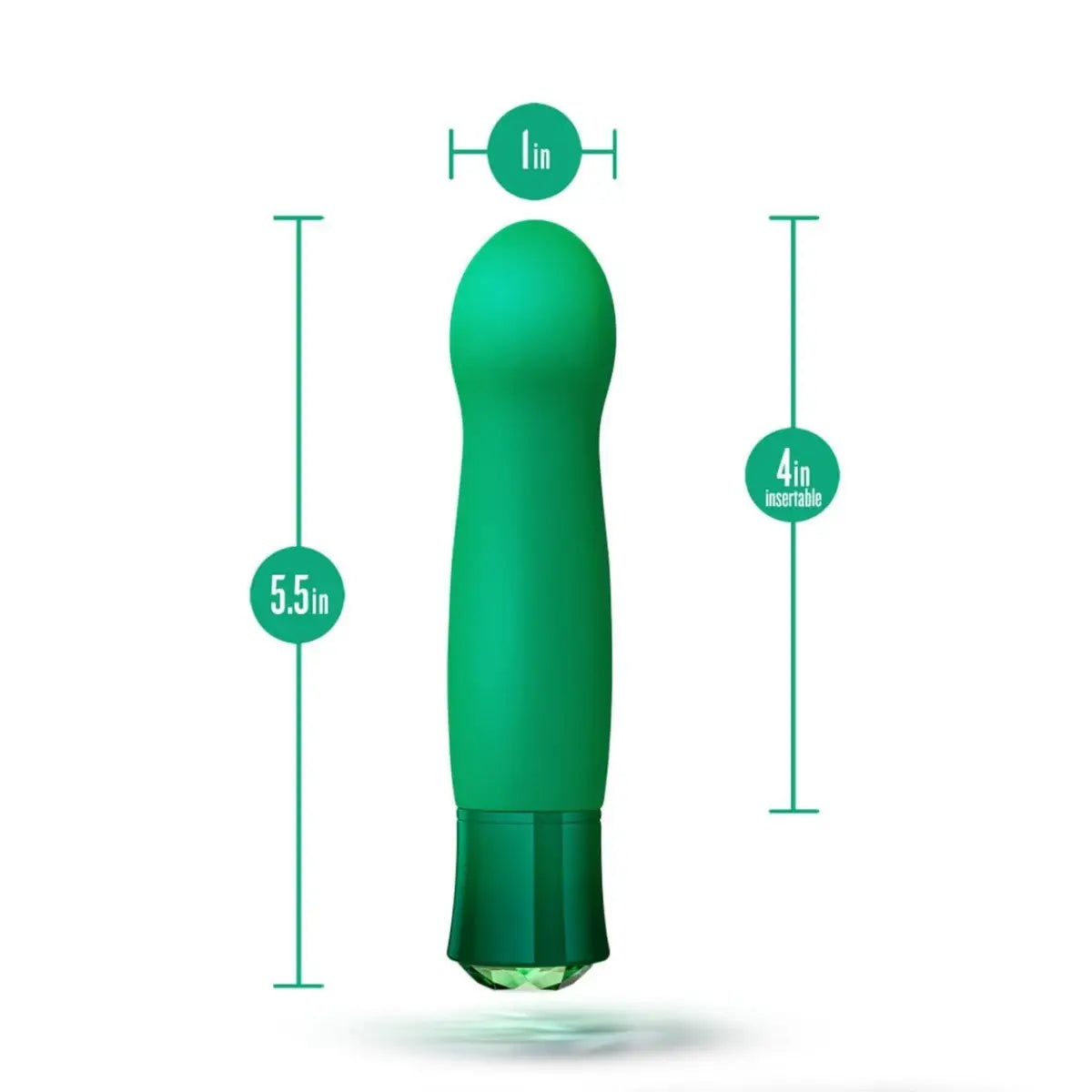 Oh My Gem® Emerald Enchanting Warming Vibrator - Rolik®