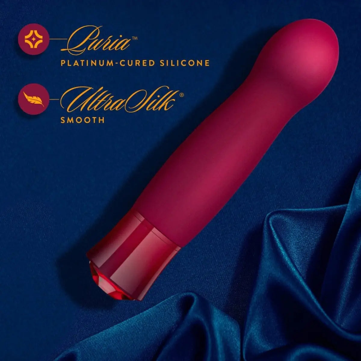 Oh My Gem® Garnet Classy Rechargeable Vibrator - Rolik®