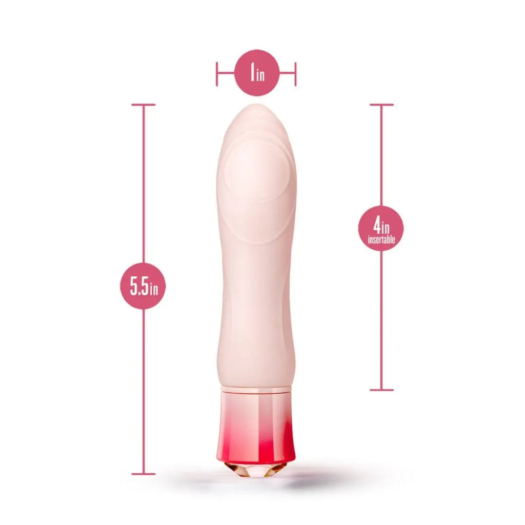 Oh My Gem® Morganite Elegant Rechargeable Vibrator - Rolik®