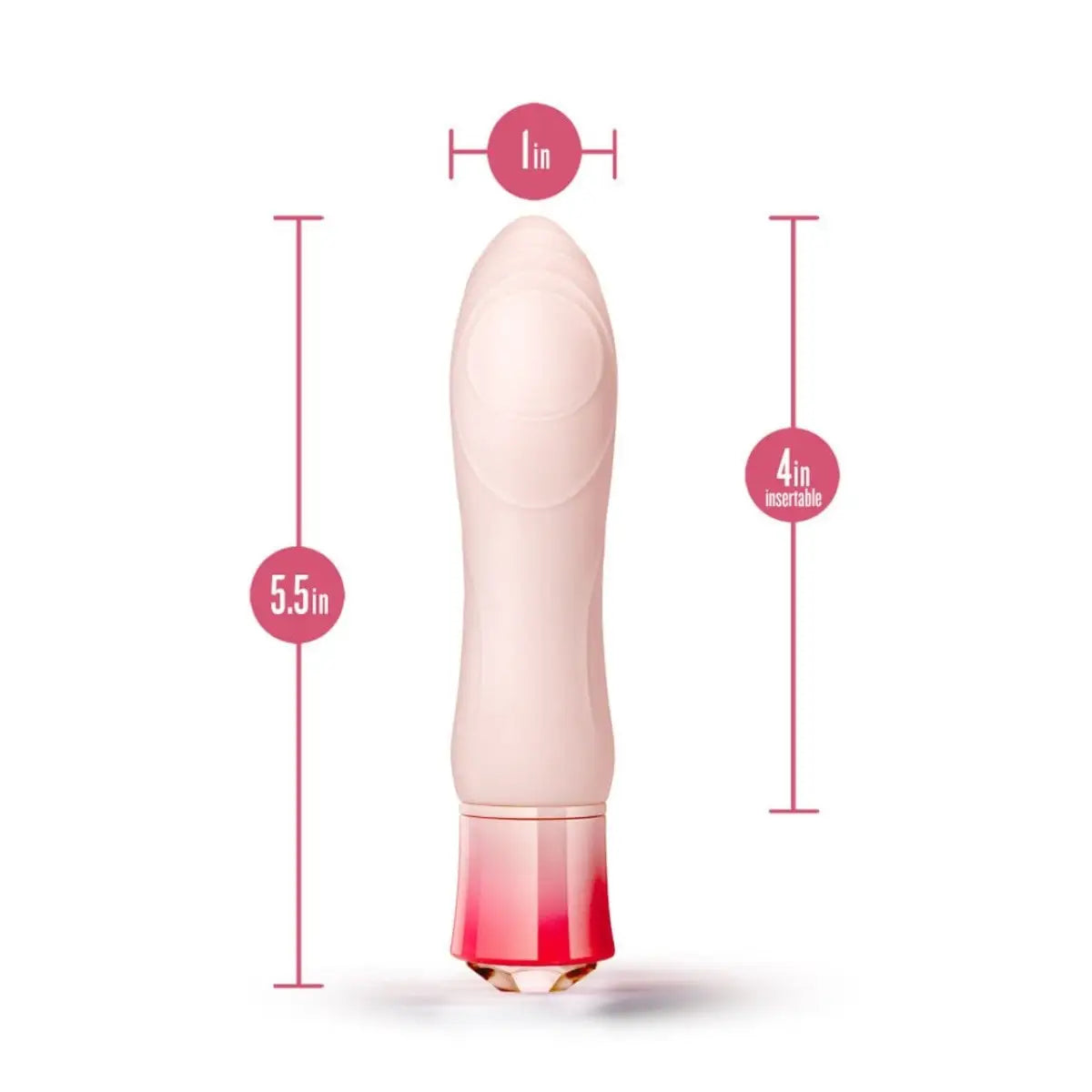 Oh My Gem® Morganite Elegant Rechargeable Vibrator - Rolik®