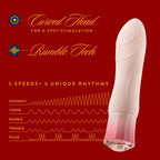 Oh My Gem® Morganite Elegant Rechargeable Vibrator - Rolik®