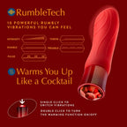 Oh My Gem® Ruby Desire Warming Vibrator - Rolik®