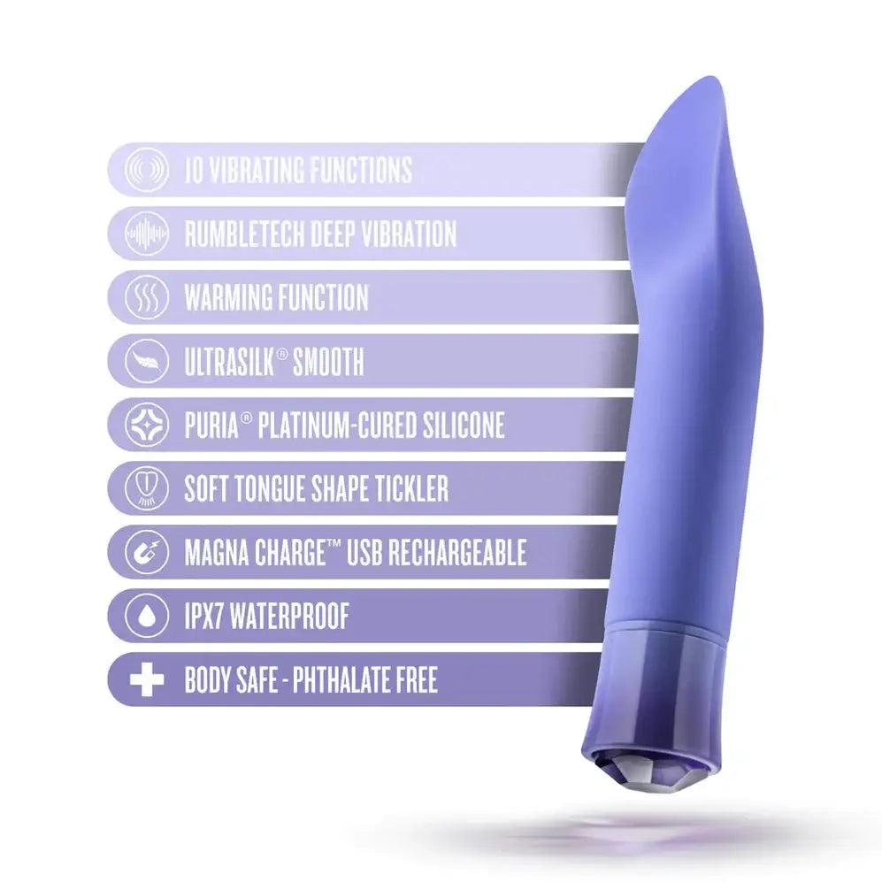 Oh My Gem® Tanzanite Enrapture Warming Vibrator - Rolik®