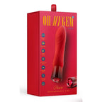 Oh My Gem Ruby Desire Warming Vibrator - Red