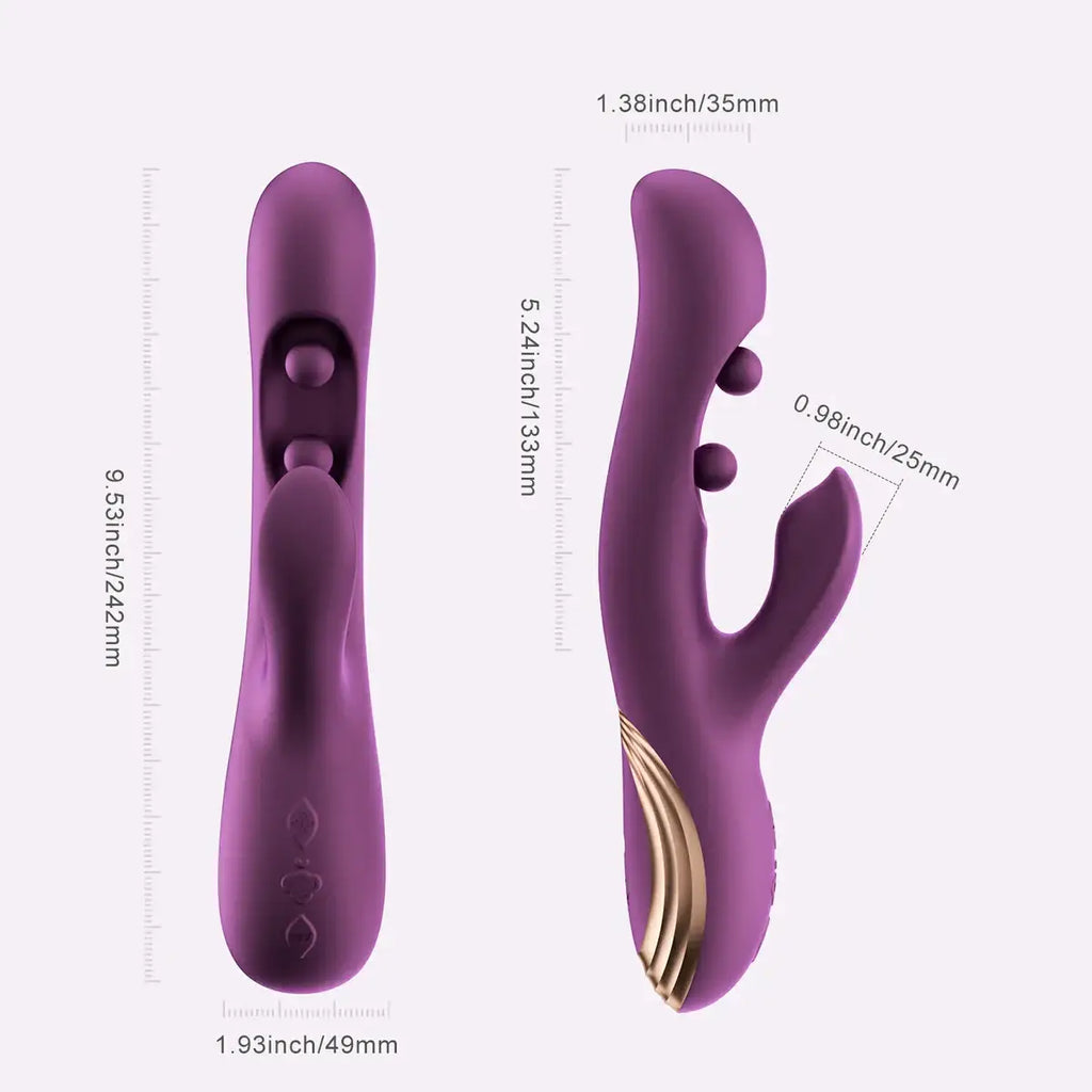 Honey Play Box Gem Wiggling Twin Balls App-Enabled Rabbit Vibrator - Rolik®