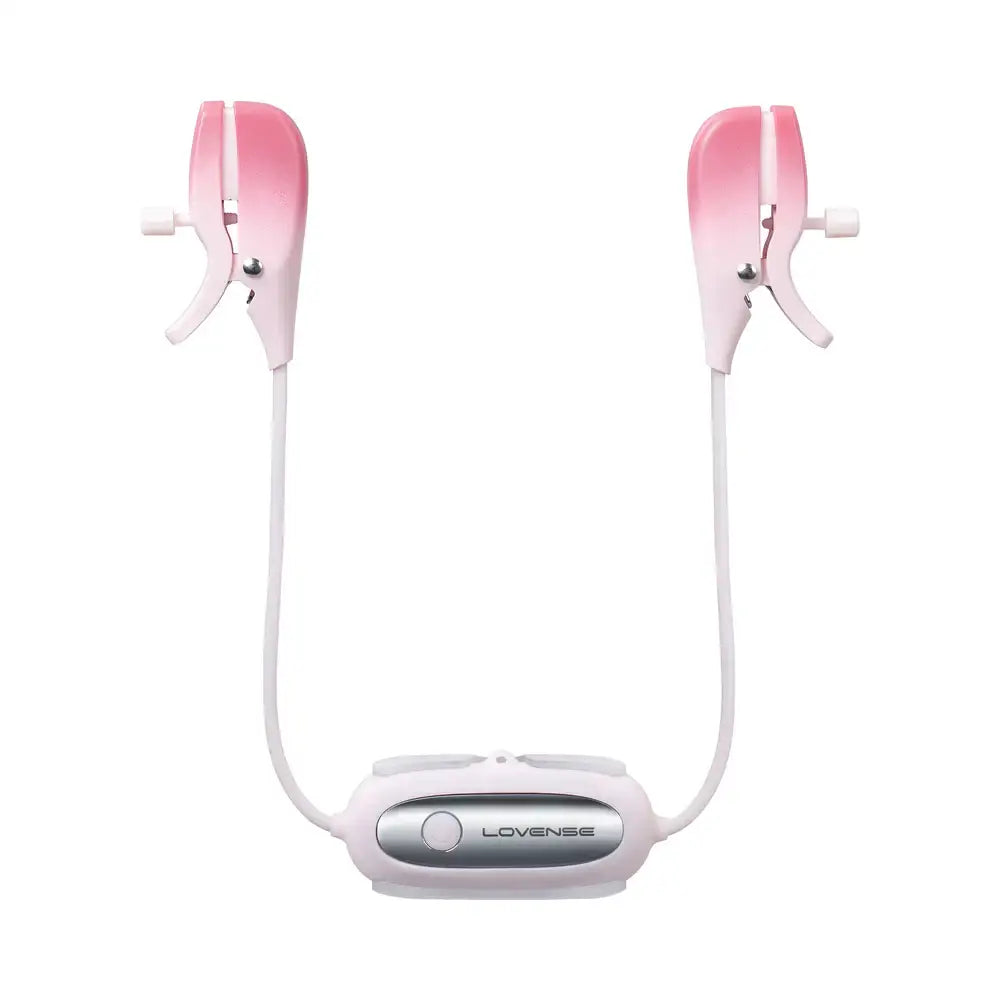 Pink Gemini Bluetooth Rechargeable Vibrating Nipple Clamps