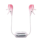 Pink Gemini Bluetooth Rechargeable Vibrating Nipple Clamps