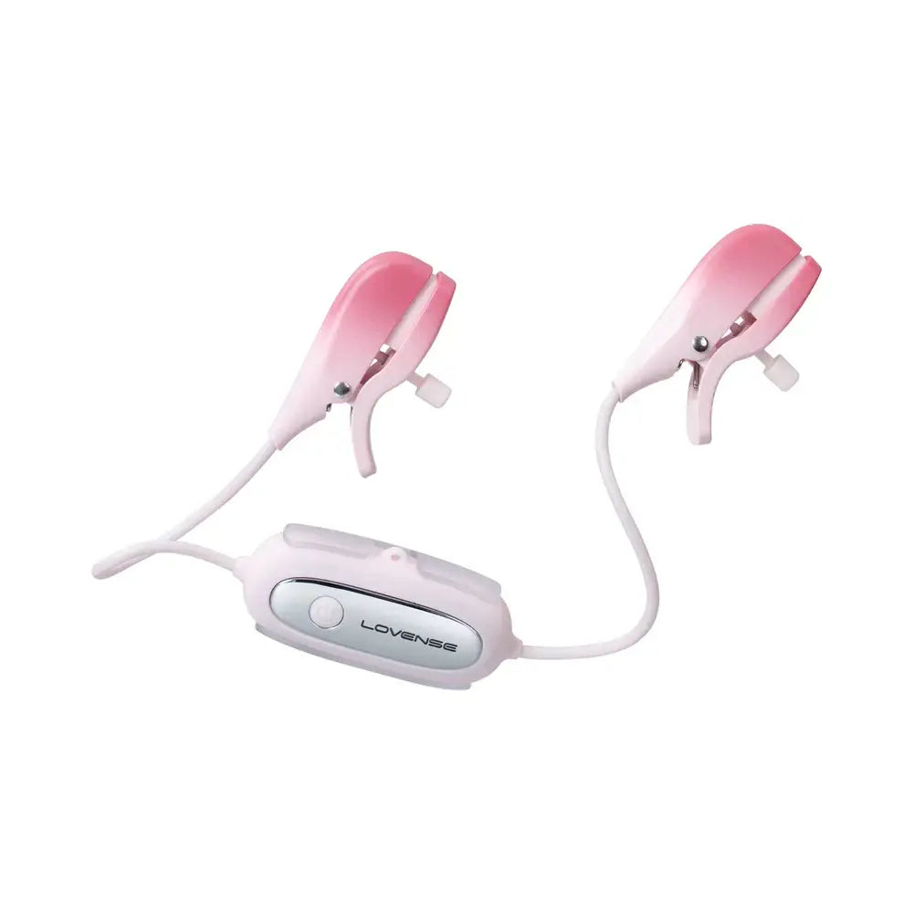 Pink Gemini Bluetooth Rechargeable Vibrating Nipple Clamps
