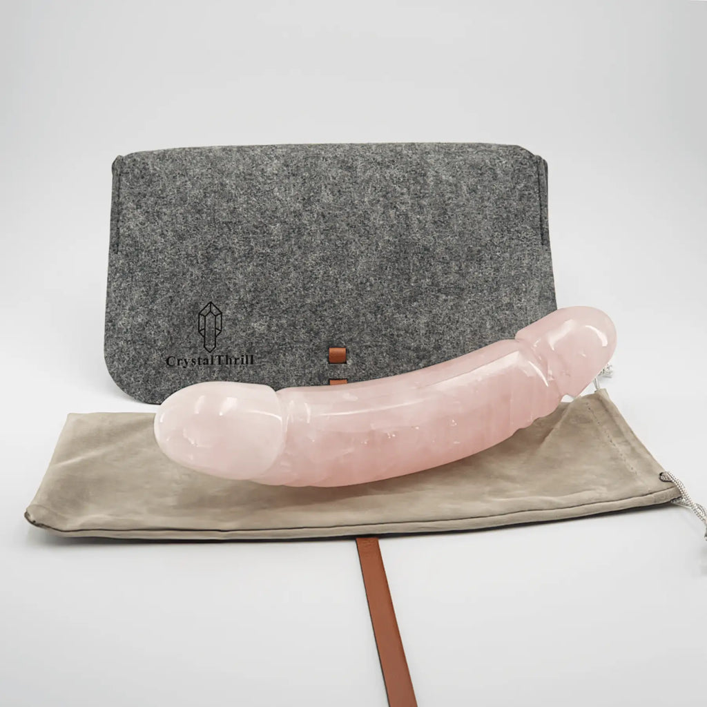 Gemoria Rose Quartz Wand / 10’’ Dildo