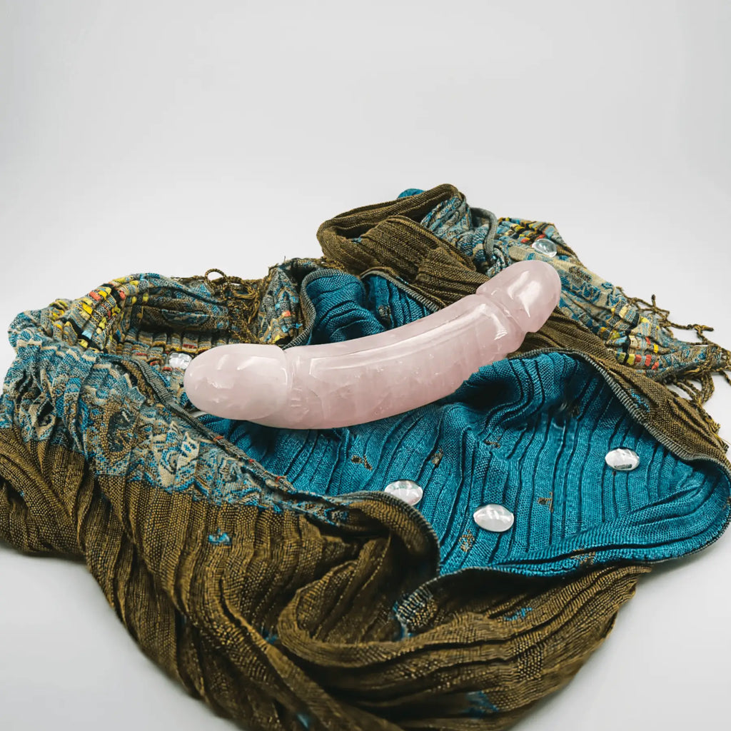 Gemoria Rose Quartz Wand / 10’’ Dildo