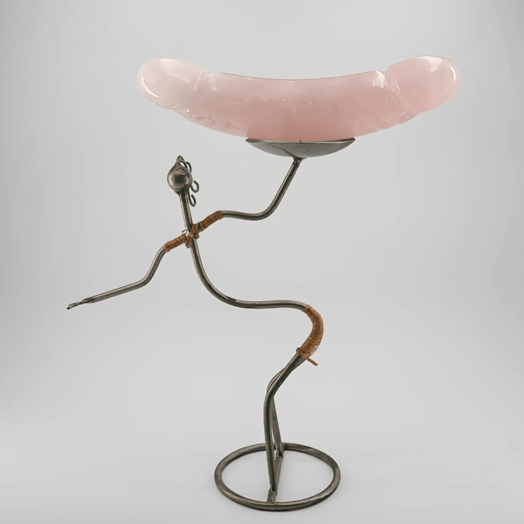 Gemoria Rose Quartz Wand / 10’’ Dildo