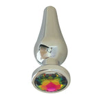 Gender Fluid Excite! Flared Aluminum Alloy Plug - Silver - Butt