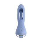 Gender X Flapjack Triple-Motor G-Spot & Clitoral Vibrator with Internal Flapper Light Blue