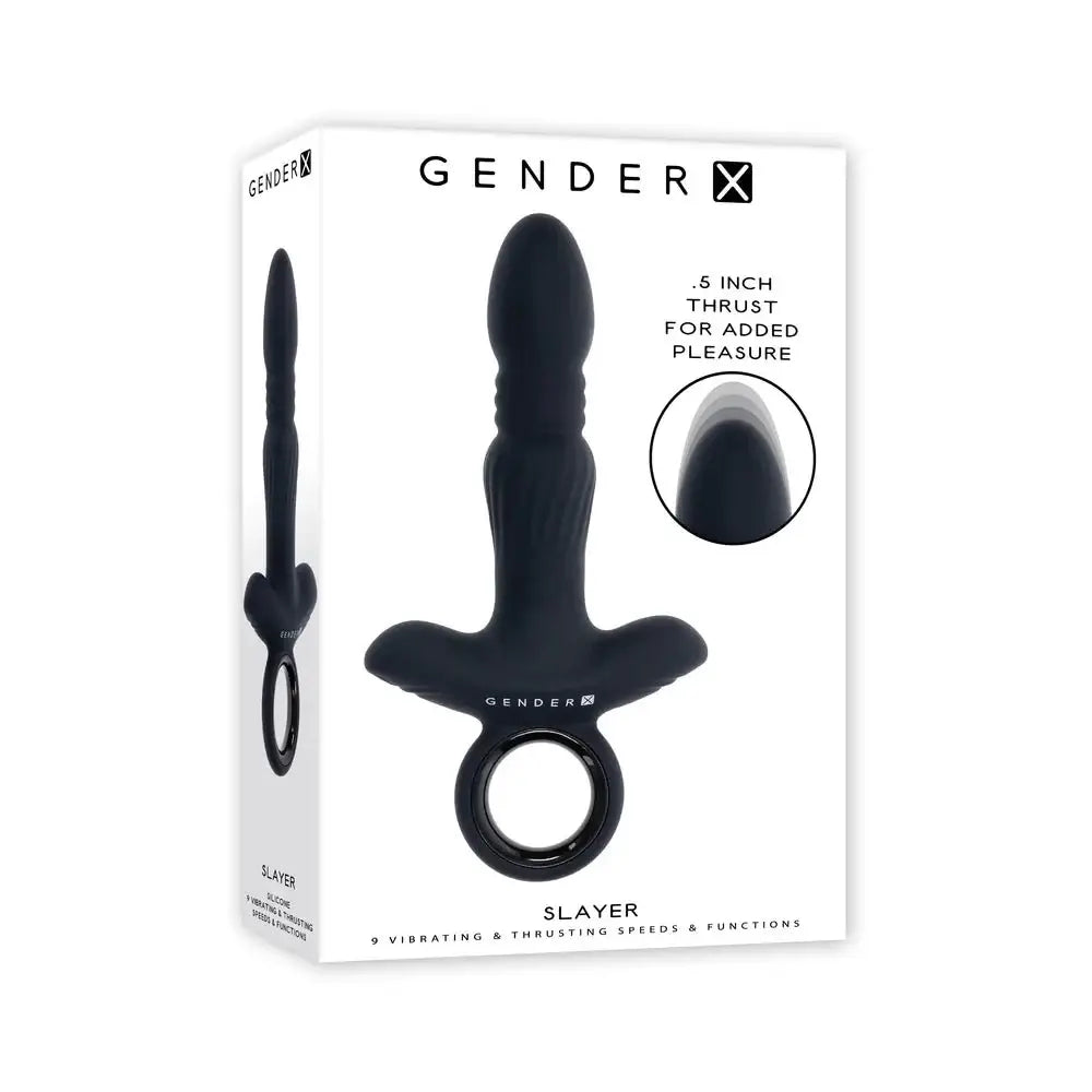 Gender X Slayer Rechargeable Ring Thruster Vibrator - Rolik®