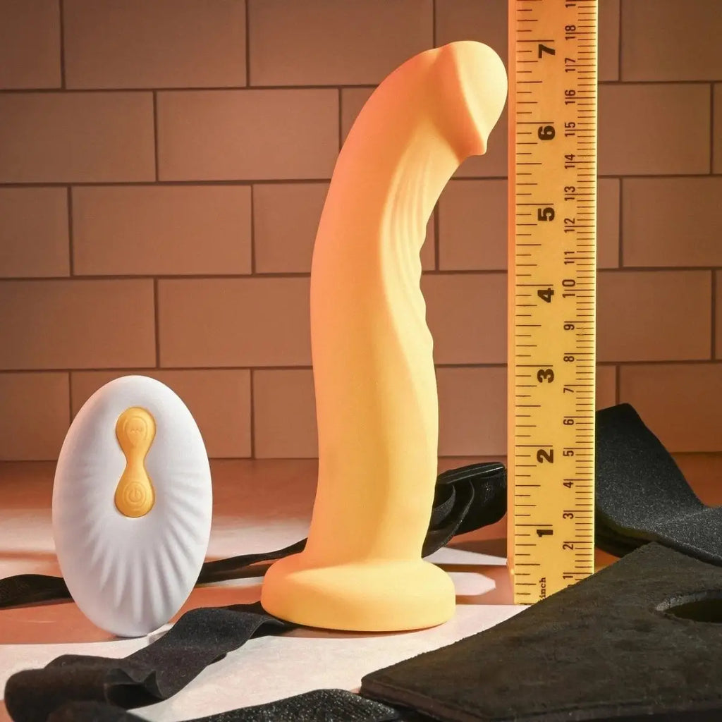 Gender X Sweet Embrace Remote Vibrating Strap - on Dildo - Rolik®