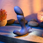 Gender X True Blue Thrusting Vibrator - Rolik®