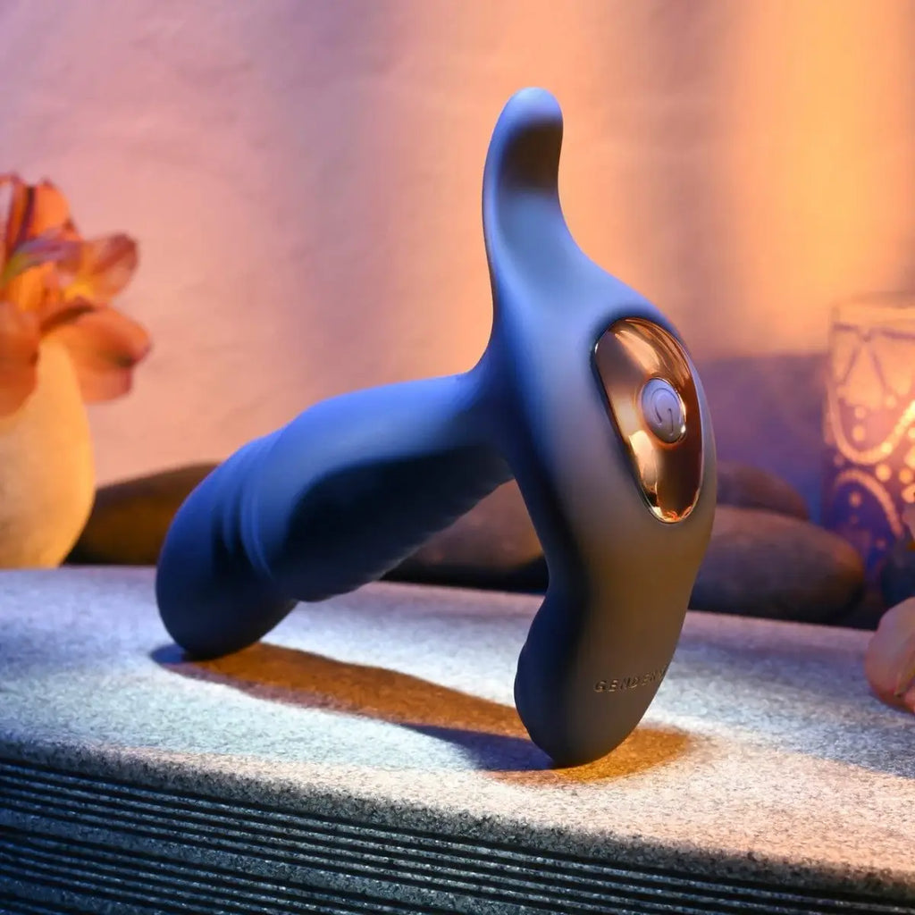 Gender X True Blue Thrusting Vibrator - Rolik®