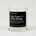 Get Your Dick Ready Glass Candle CLEAN COTTON